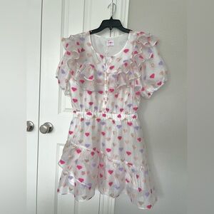 BUDDY LOVE Norma Rurffle Short Dress - Kissing Booth - Size L